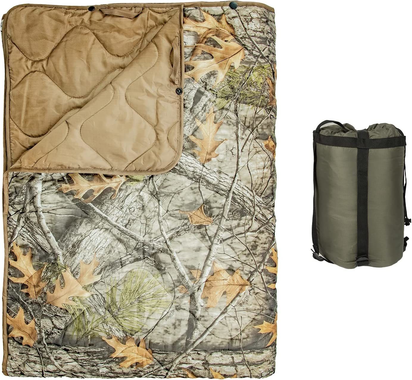 Kylebooker Camo Woobie Blanket Waterproof Poncho Liner for Outdoor Camping; Hiking; Hunting; Survival; Backpacking; Picnicking Doba